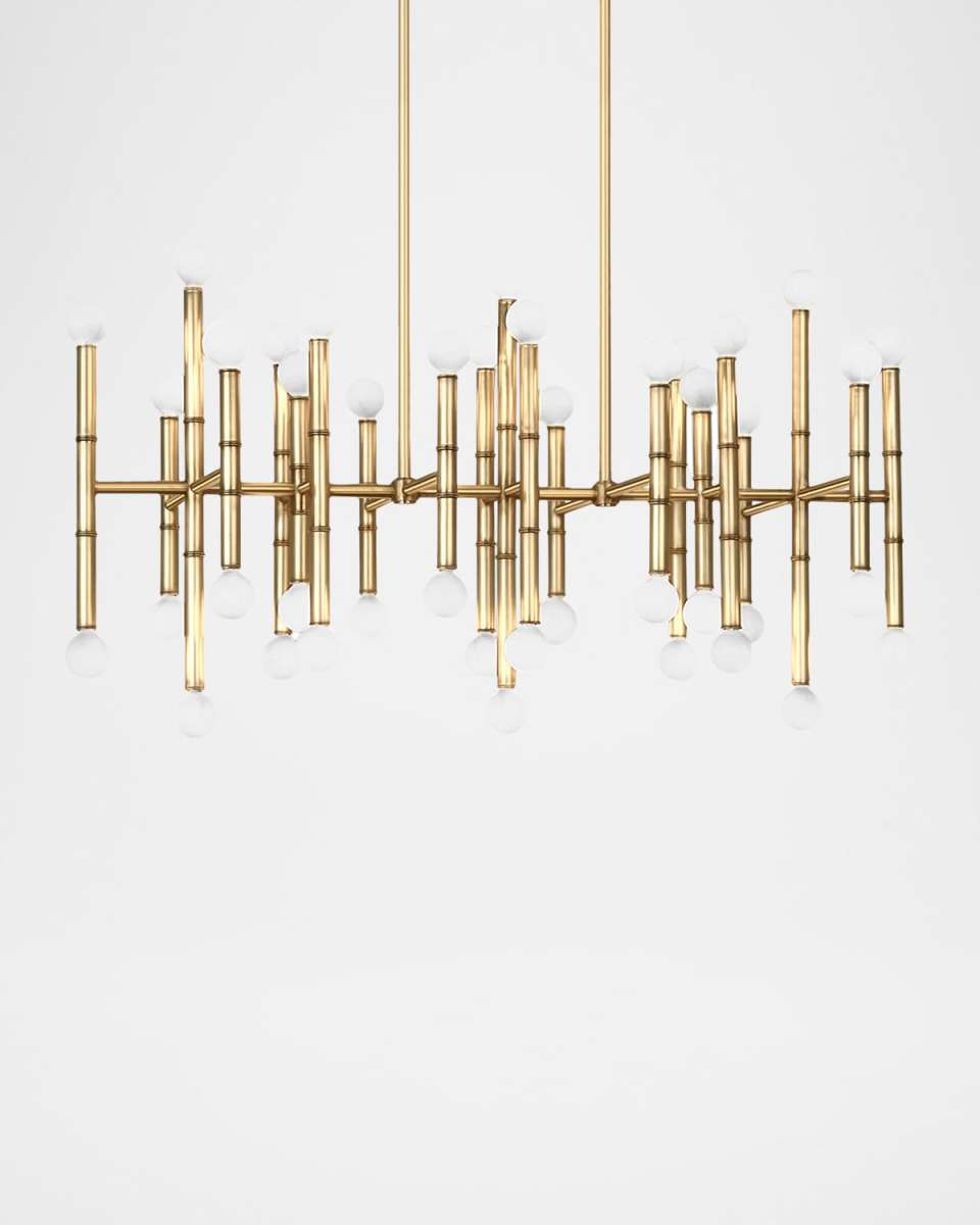 Meurice 42-Light Rectangle Chandelier